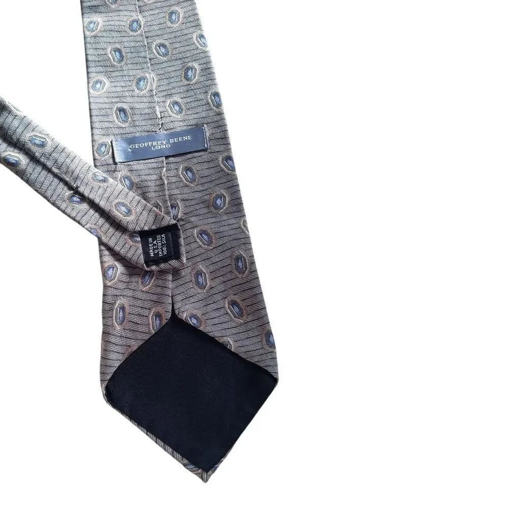 Elegant Gray and Brown Men's Tie